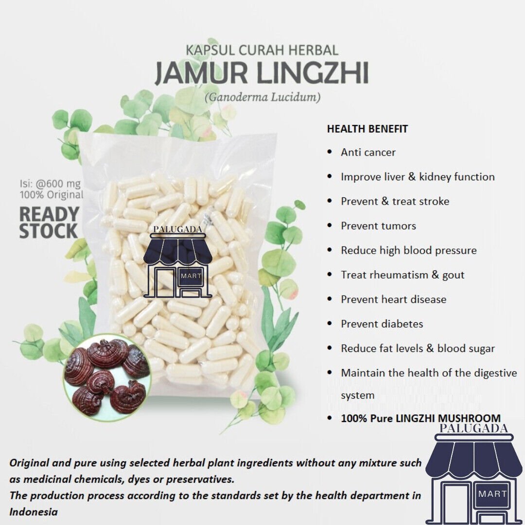 100-500 Capsules Ganoderma Lucidum 600mg Immunity Heart Blood Health C@nc3r Rheumatism NO CHEMICAL