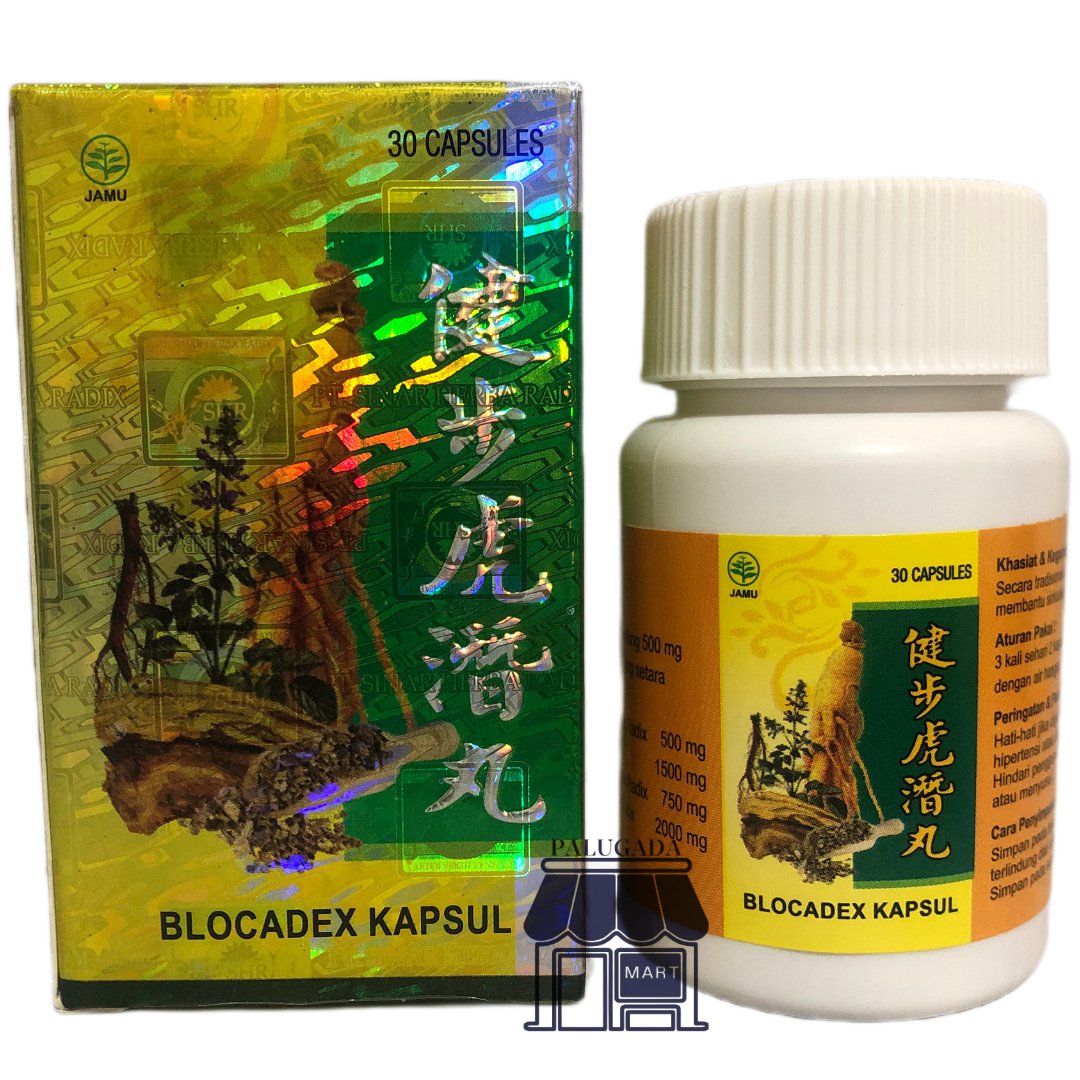 Original Blocadex (30 Capsules) Arthritis Rheumatism Back Pain Gout Joint Kidney Health